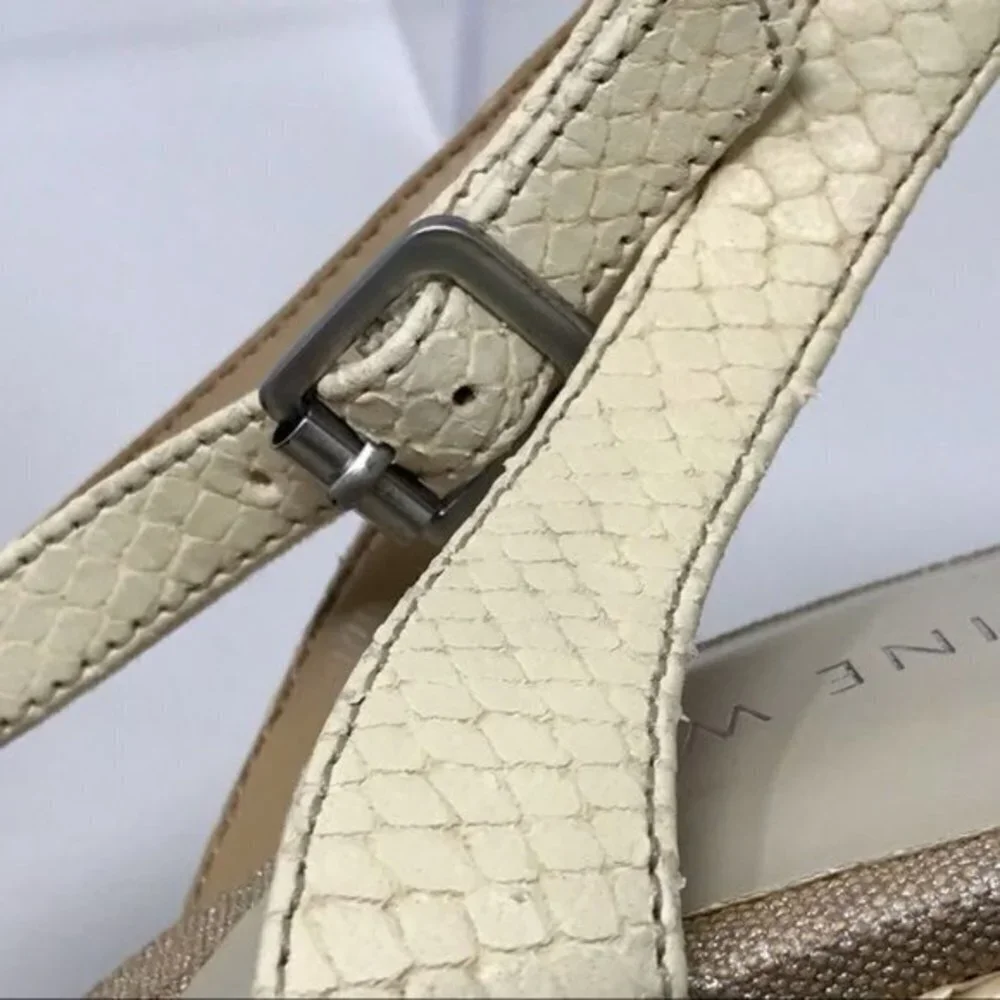 Nine West Casting Platform Sandals w/Reptile 10M